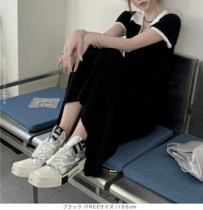 ウエストギャザータイトワンピース