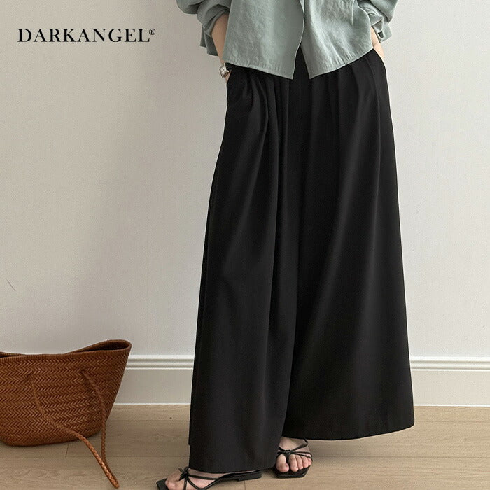 タックワイドパンツ