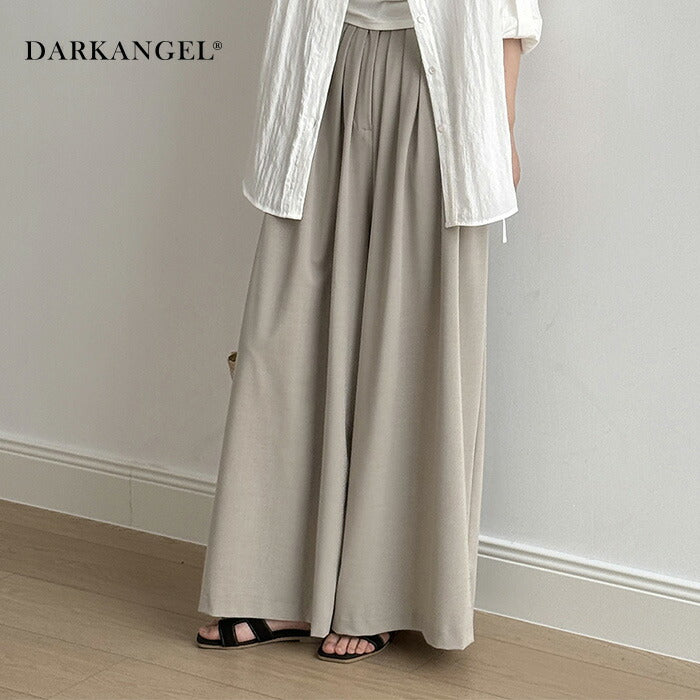 タックワイドパンツ