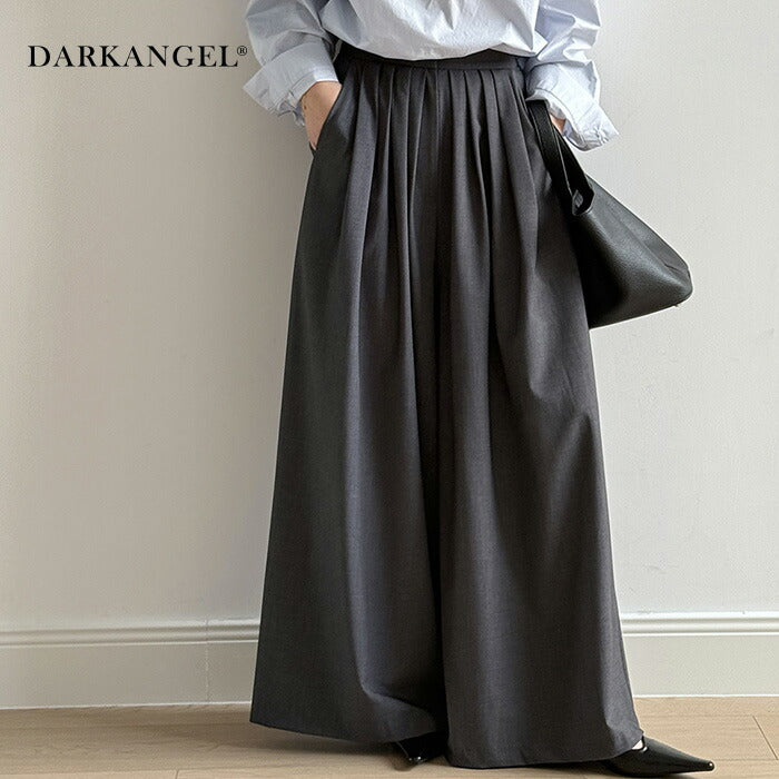 タックワイドパンツ