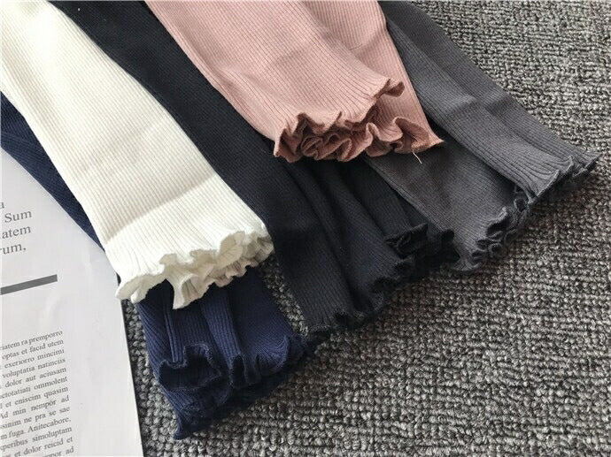 シルク混チュールリブタンクトップ