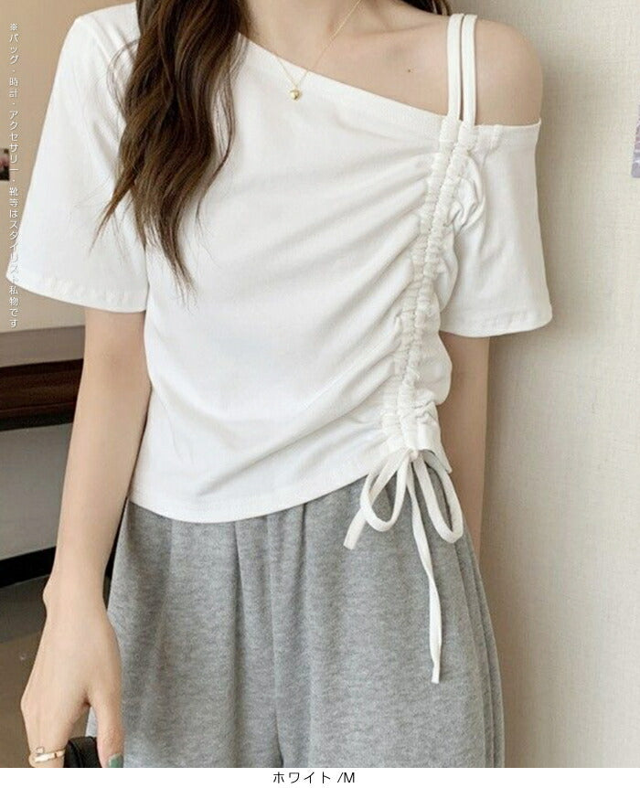 ワンショルダードロストカットソー