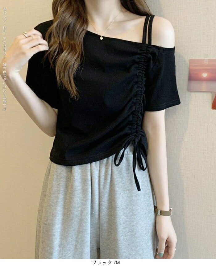 ワンショルダードロストカットソー