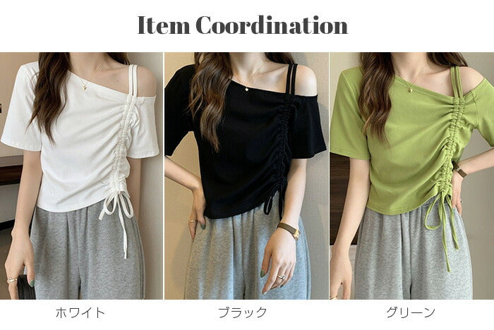 ワンショルダードロストカットソー