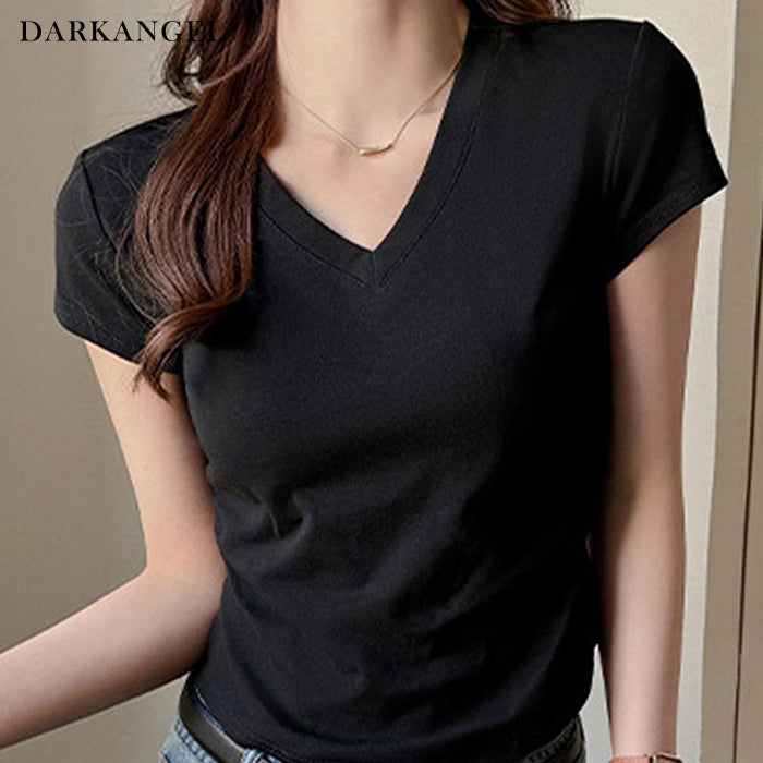 着痩せ見えベーシックトップス