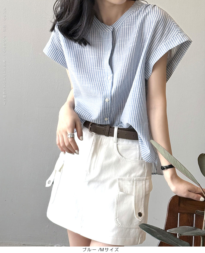 フレンチスリーブブラウス