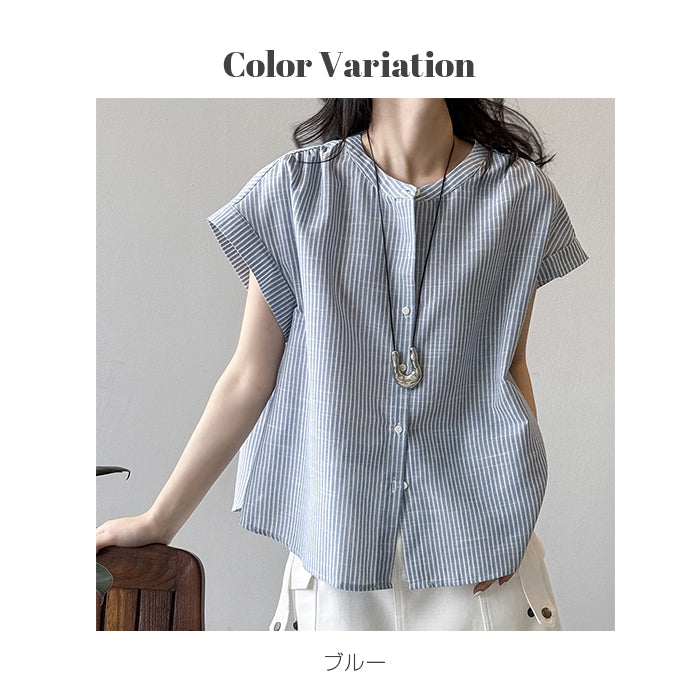 フレンチスリーブブラウス