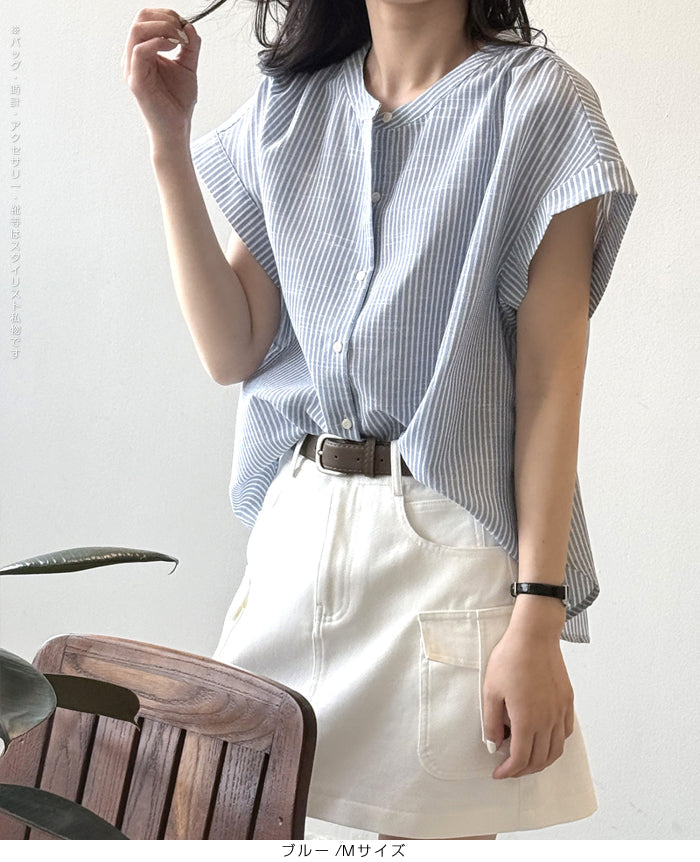 フレンチスリーブブラウス