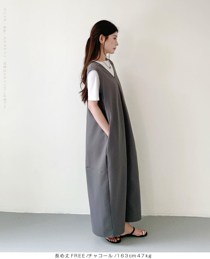 コクーンジャンパースカート ワンピース