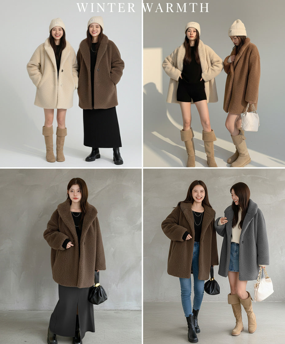 高見えテディベアコート