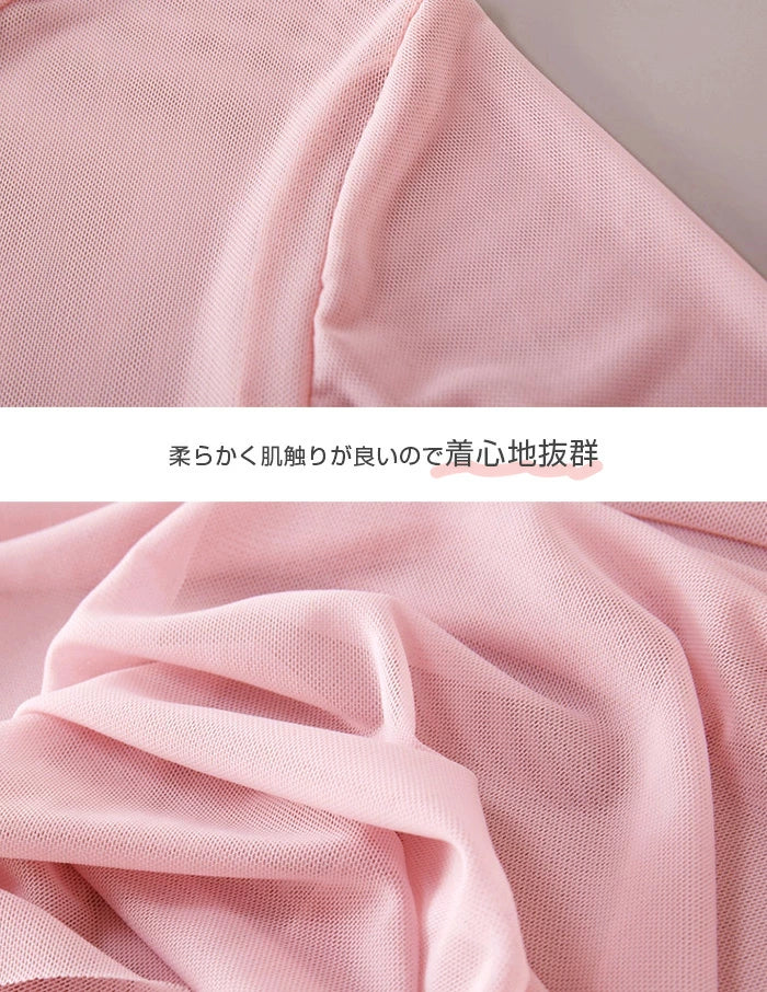 シアーメッシュトップス