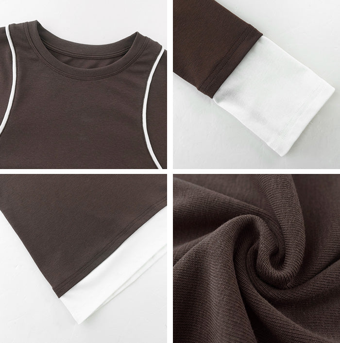 なで肩補正カットソー