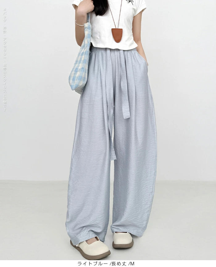 麻混カーブパンツ