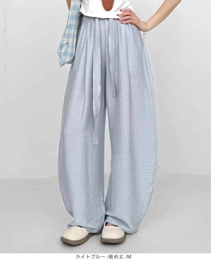 麻混カーブパンツ