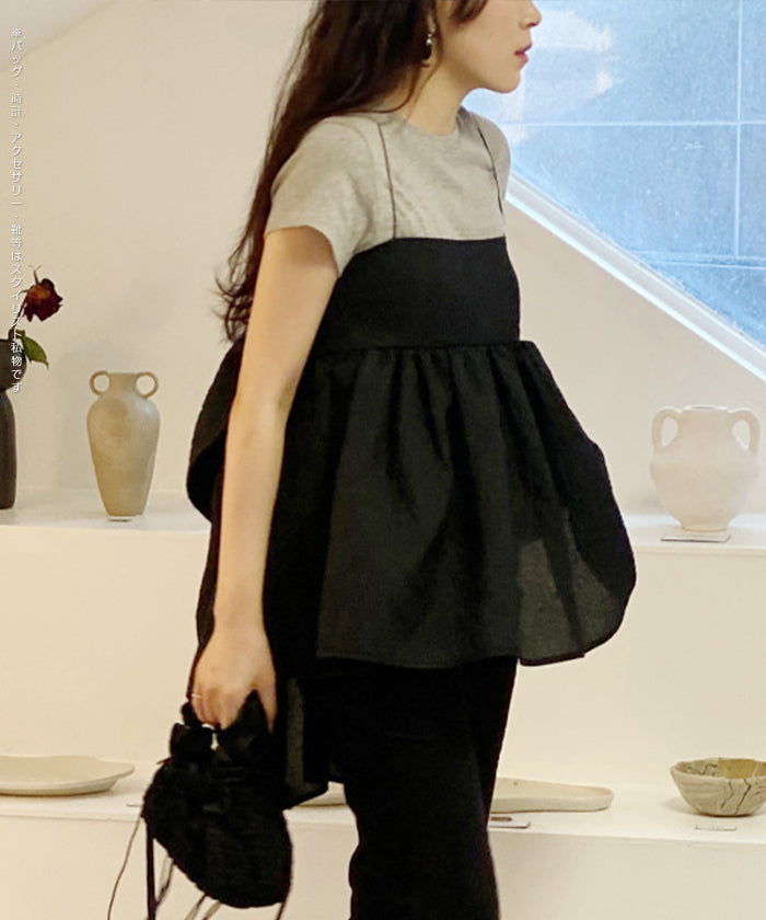 ビッグリボンバックキャミソールビスチェ