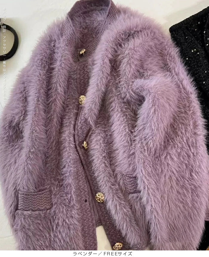 フェザーニット ジャケットカーディガン