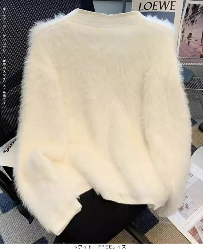 フェザーニット ジャケットカーディガン