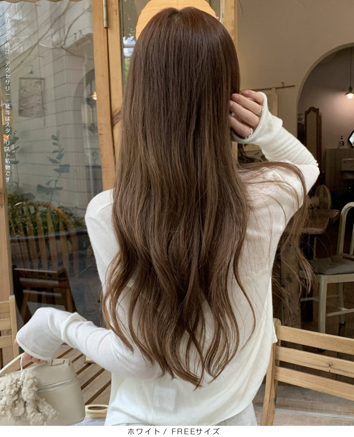 ボタンレスカーディガン