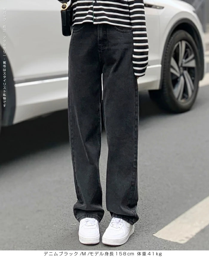 03size | コットン | ウエスト調整できるデニムパンツ