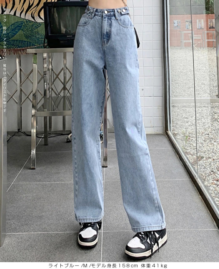 03size | コットン | ウエスト調整できるデニムパンツ