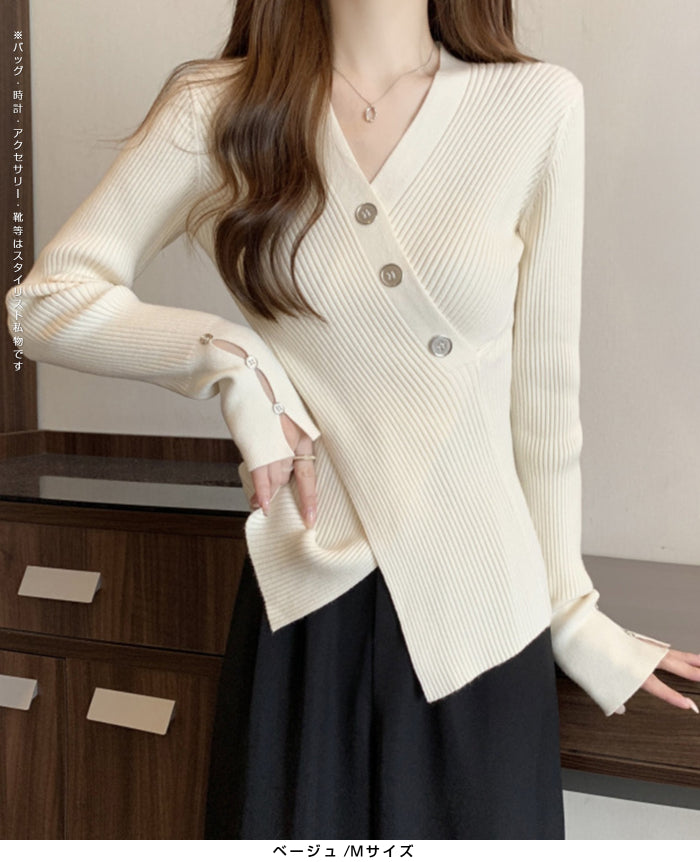 03size | 万能ネット | スリットリブニットトップス