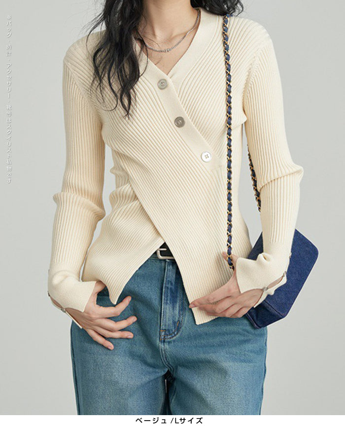 03size | 万能ネット | スリットリブニットトップス