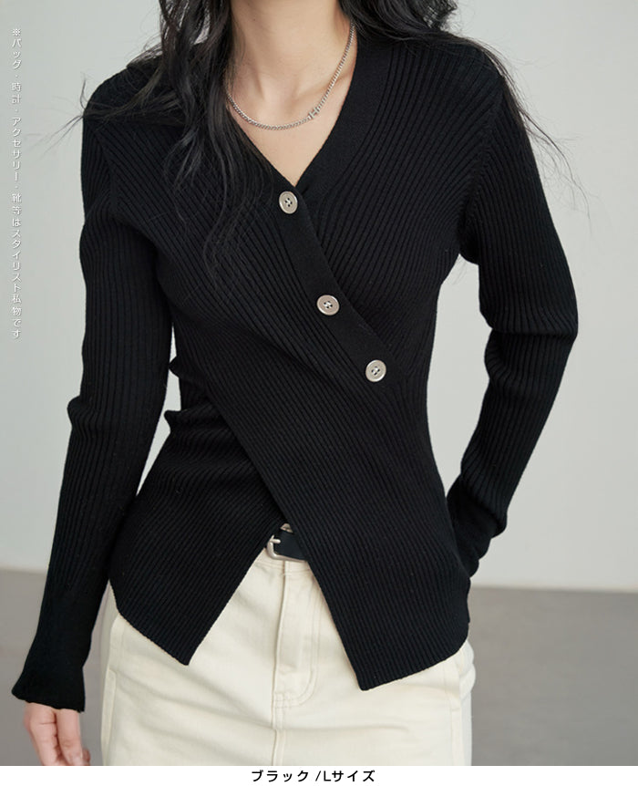 03size | 万能ネット | スリットリブニットトップス