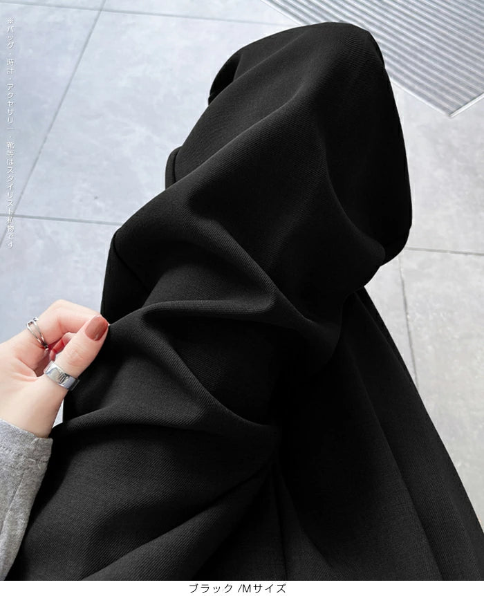 パイピングタックワイドパンツ