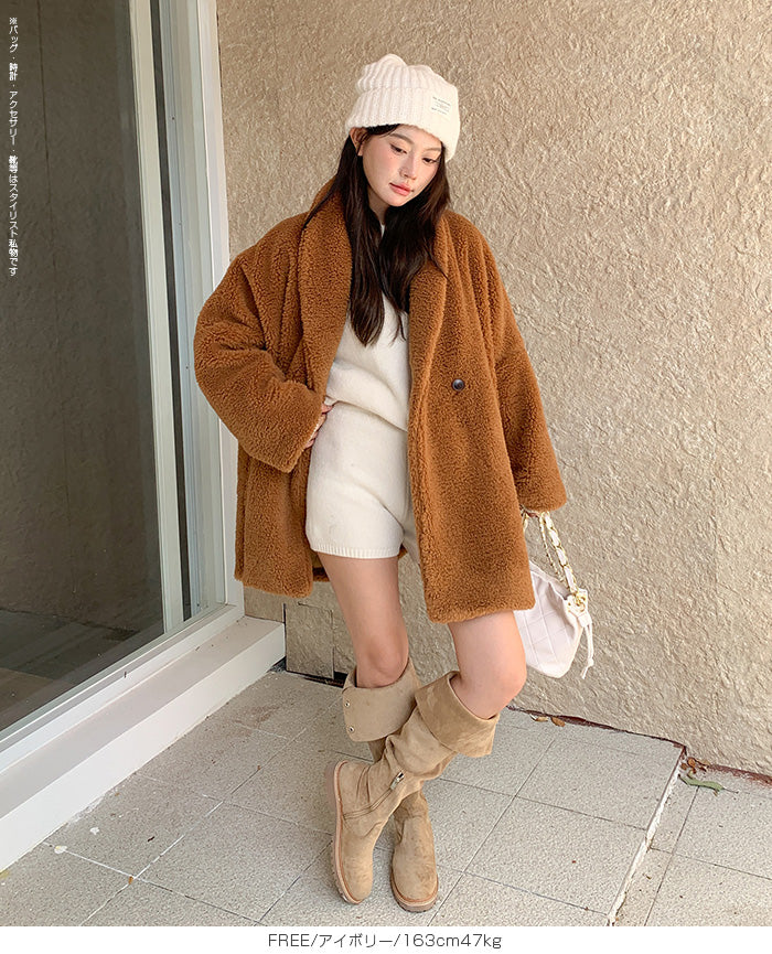 03color | 2点セット | ニットセットアップ セーター&ショートパンツ