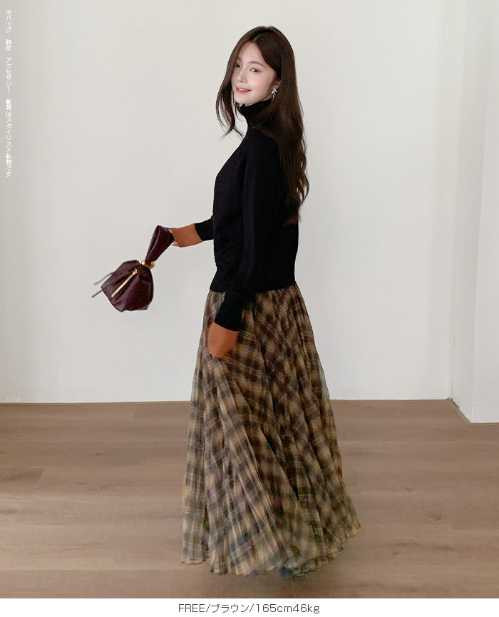 チュールスカート