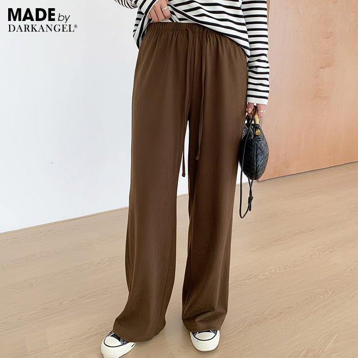 フェイクスエードワイドパンツ