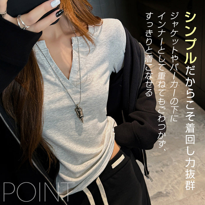 キーネックリブロンT