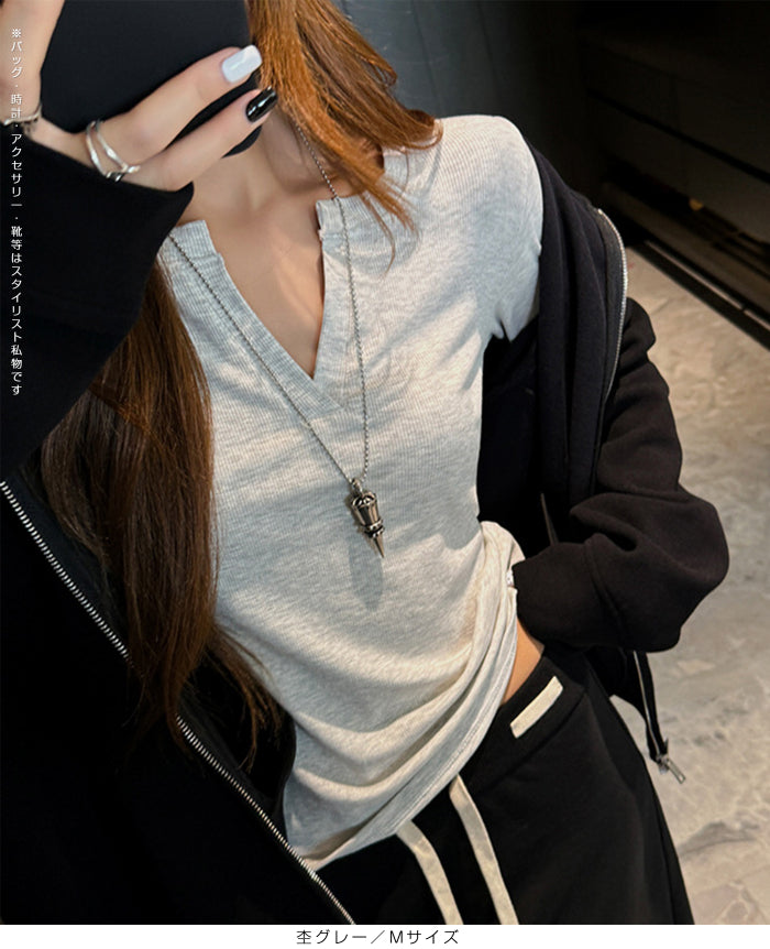 キーネックリブロンT