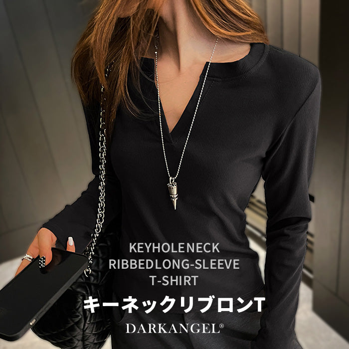 キーネックリブロンT