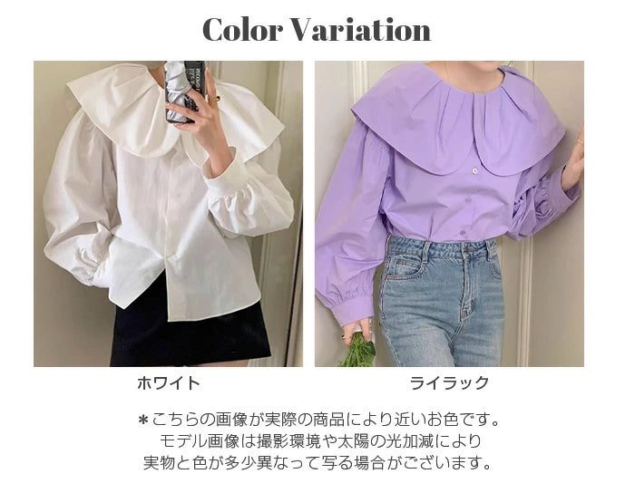 ビックカラーブラウス