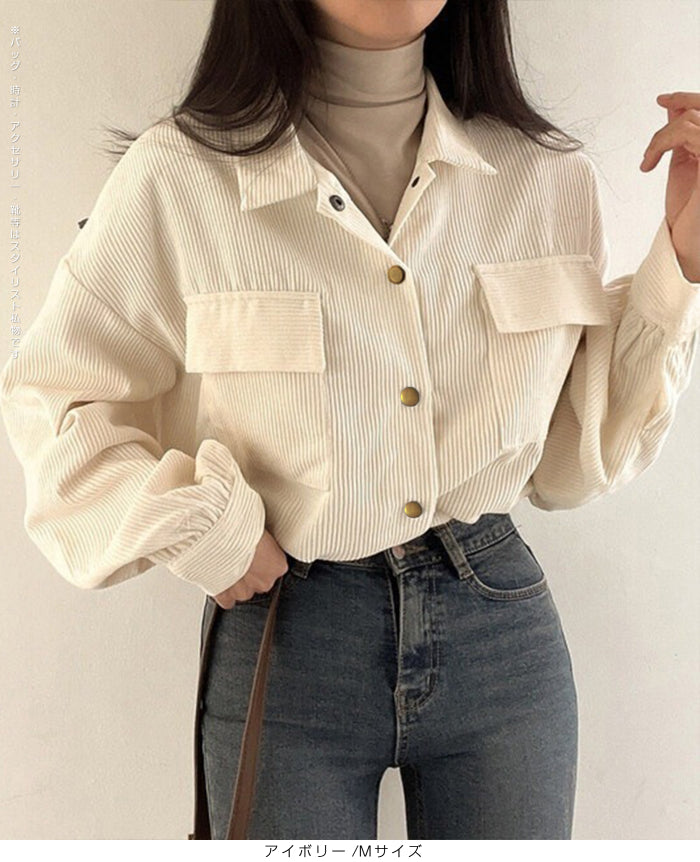 05color | MLサイズ | コーデュロイシャツブルゾン