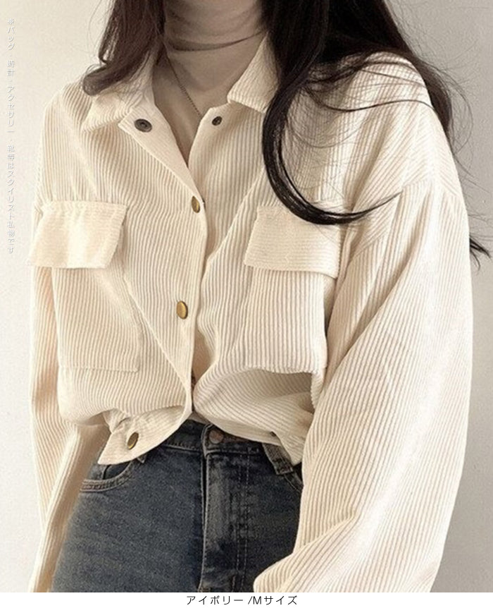 05color | MLサイズ | コーデュロイシャツブルゾン