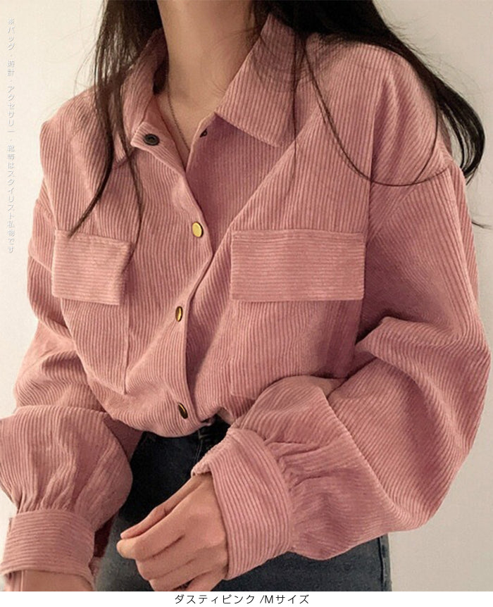 05color | MLサイズ | コーデュロイシャツブルゾン