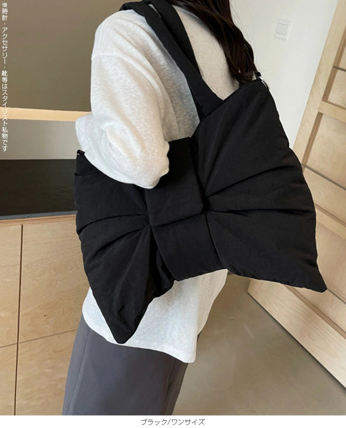 ふわふわビッグリボン3WAY大容量ショルダーバッグ