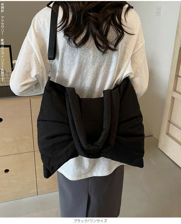 ふわふわビッグリボン3WAY大容量ショルダーバッグ