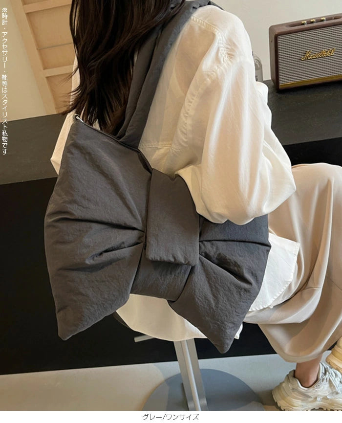 ふわふわビッグリボン3WAY大容量ショルダーバッグ