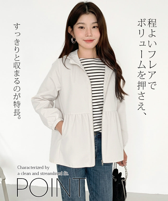 選べる2タイプ フレアブルゾン