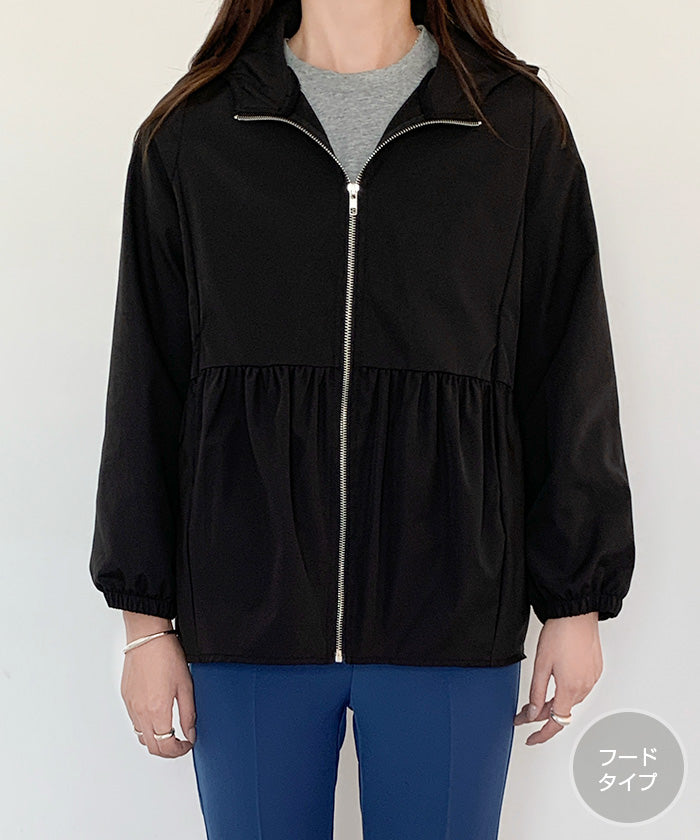 選べる2タイプ フレアブルゾン