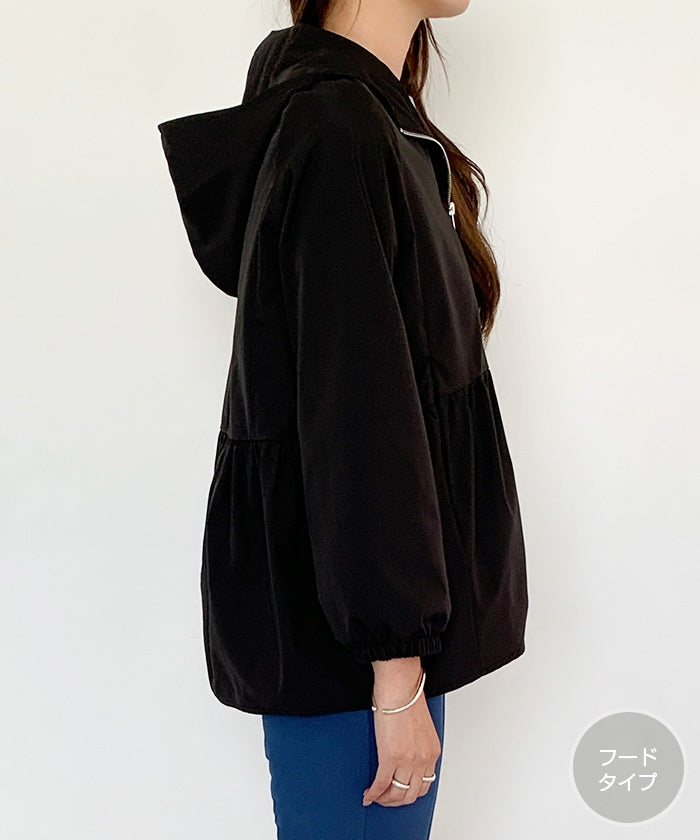 選べる2タイプ フレアブルゾン