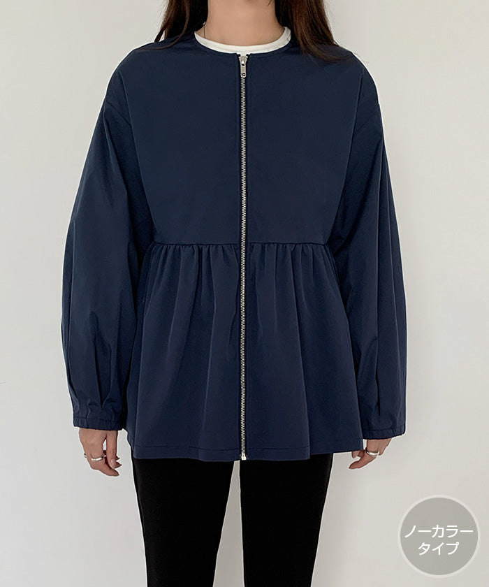 選べる2タイプ フレアブルゾン