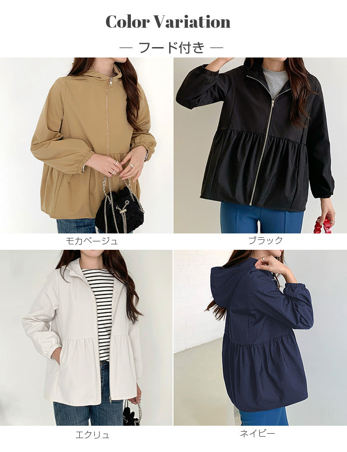 選べる2タイプ フレアブルゾン