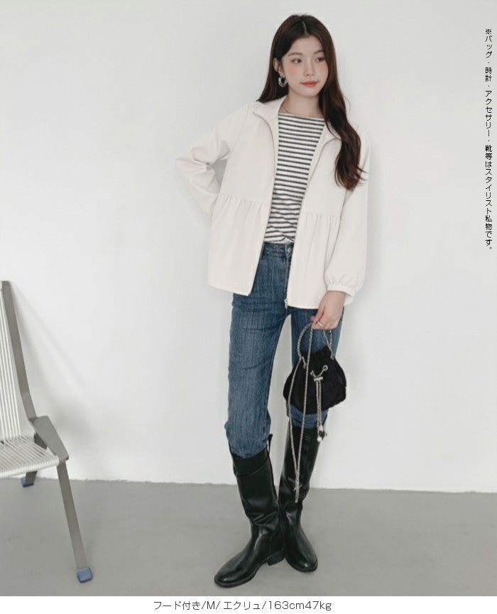 選べる2タイプ フレアブルゾン