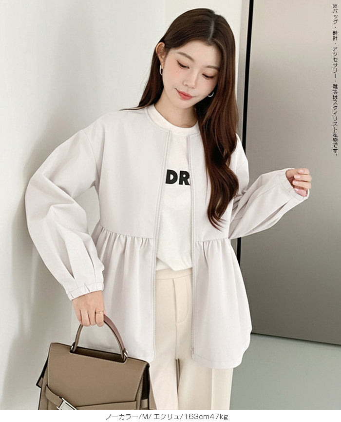 選べる2タイプ フレアブルゾン