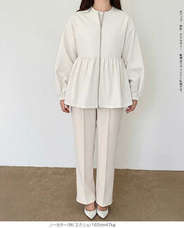 選べる2タイプ フレアブルゾン