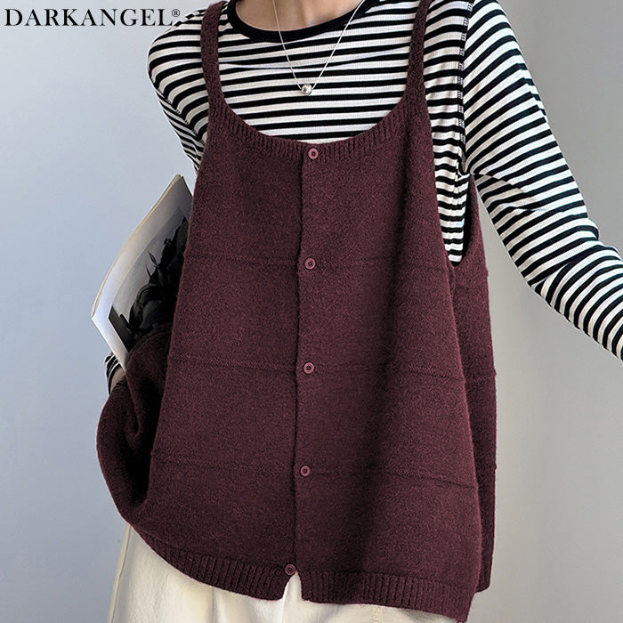 着回し自在 ニットベスト